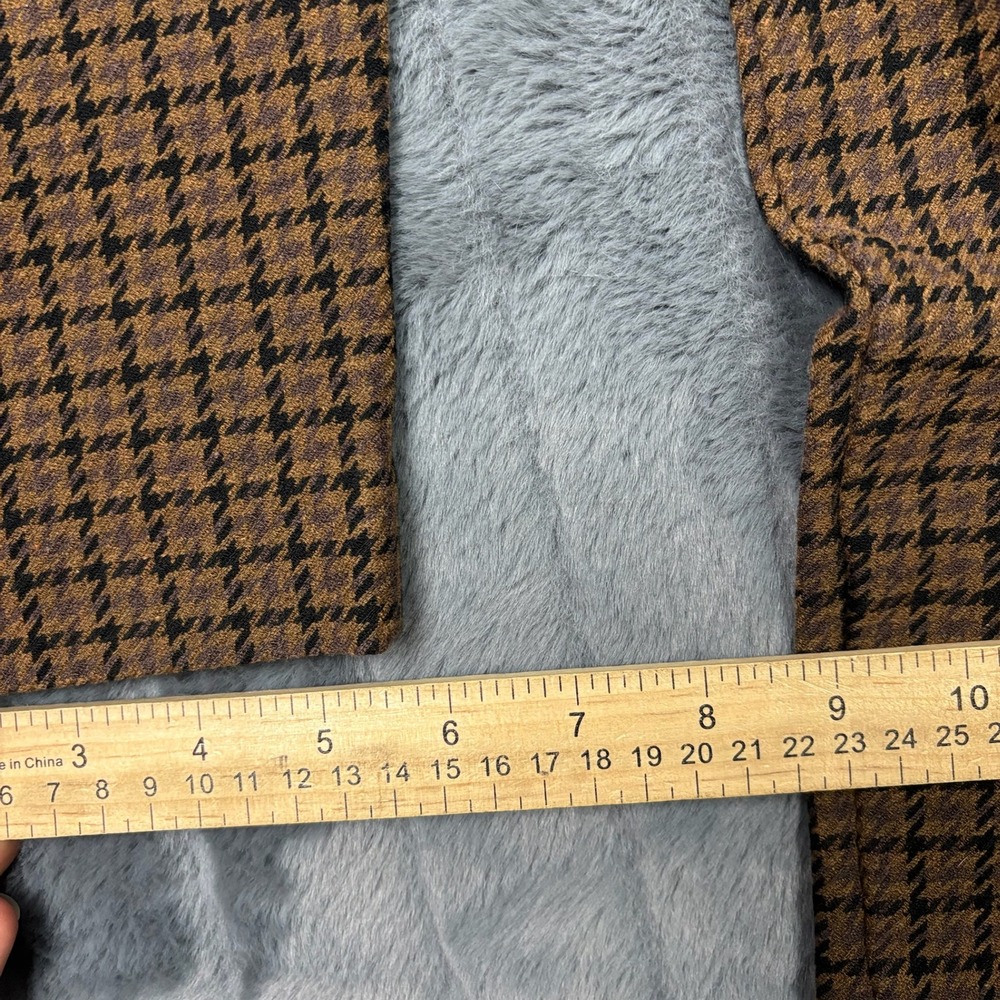 Old Navy High-Rise Pixie Skinny Pants Brown Houndstooth Plaid Size 10 - Picture 5 of 9